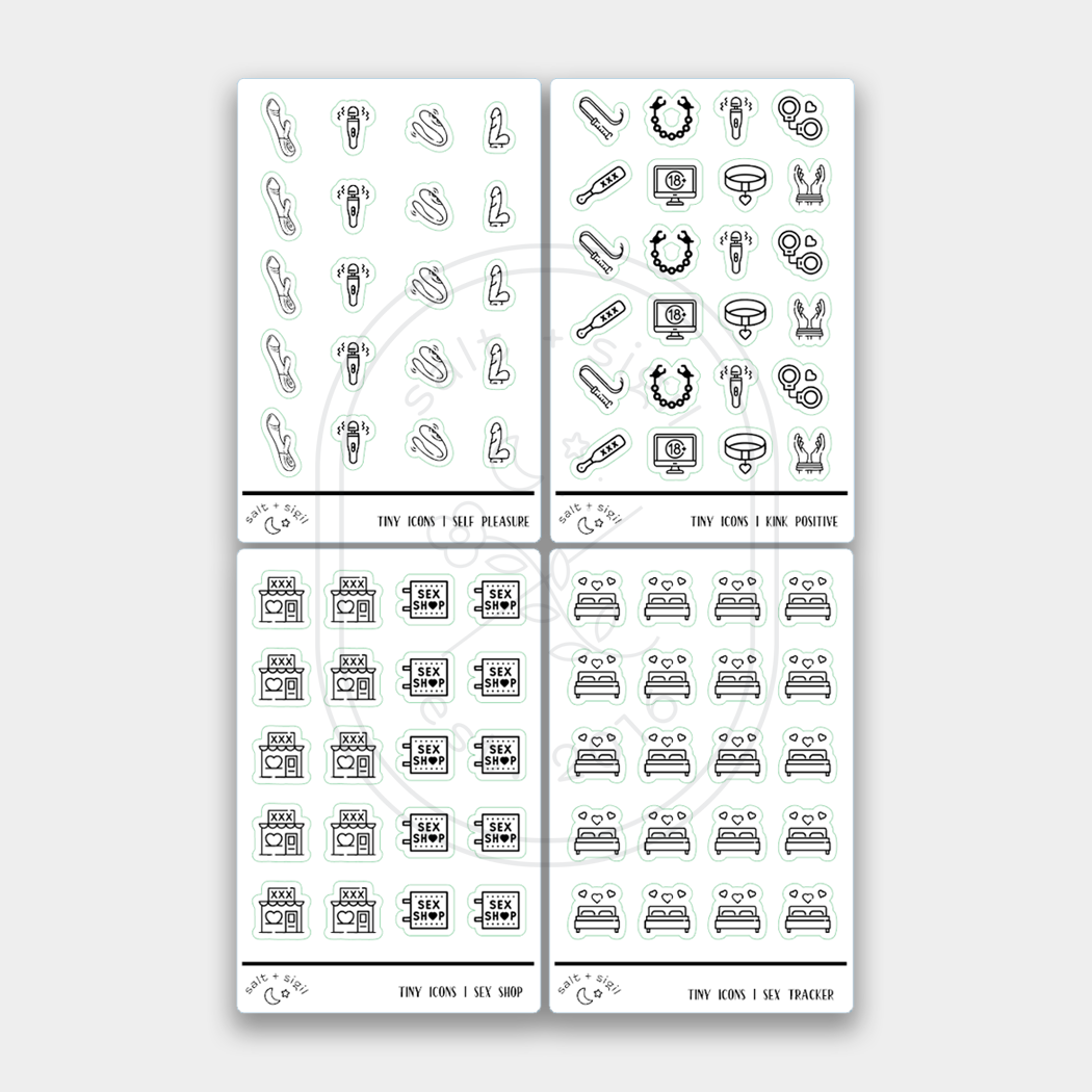 Sex Positive // Foil Tiny Icons – Salt + Sigil