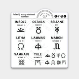 2024 Sabbats- MINIMAL // Foil Icons