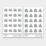 Hobby | Outdoors // Foil Tiny Icons