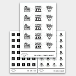Online Shopping // Foil Tiny Icons