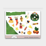 Haunted Christmas // Journal stickers