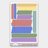 Wide Strips // Journal stickers