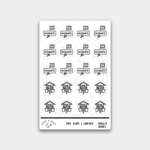 Library // Foil Tiny Icons