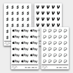 Cash/Payment Apps // Foil Tiny Icons