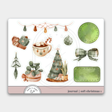 Soft Christmas // Journal stickers