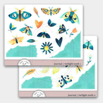 Twilight Moth // Journal stickers