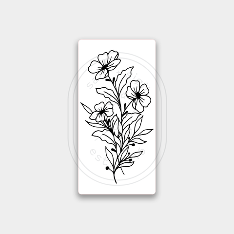 Bouquet // Foil Journal Card