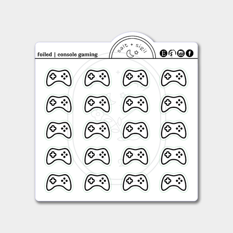 Console Gaming // Foil Icons