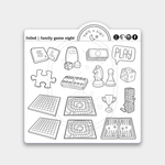 Family Game Night // Foil Icons