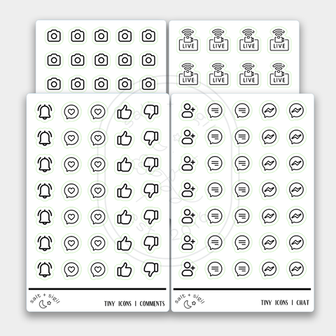 Social Media Tools // Foil Tiny Icons