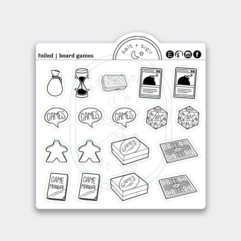 Tabletop Gaming // Foil Icons