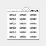 Daily Card // Foil Script