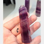 Fluorite (Magenta Banded) // Crystal Tower