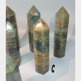 Lemurian Aquatine Calcite // Crystal Tower